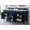 James Martin Vanities Brittany 72in Double Vanity, Victory Blue w/ 3 CM Eternal Jasmine Pearl Quartz Top 650-V72-VBL-3EJP - alternate 2